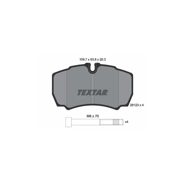 Set placute frana disc TEXTAR 2912303