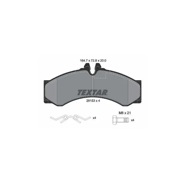 Set placute frana disc TEXTAR 2915301