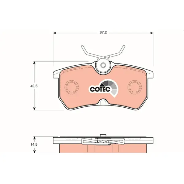 Set placute frana disc TRW GDB1354