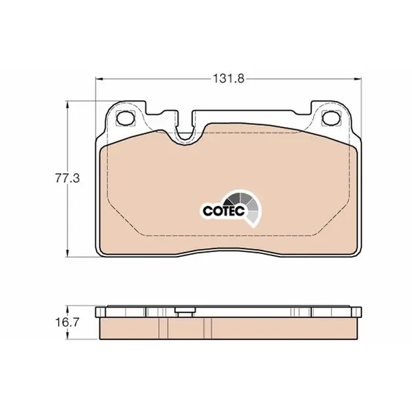 Set placute frana disc TRW GDB1974