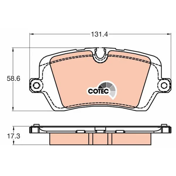 Set placute frana disc TRW GDB2029