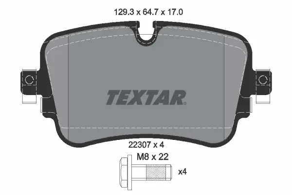 Set placute frana Spate (cu suruburi de ghidare a etrierului de frana), potrivit AUDI A6 ALLROAD C8, A6 C8, A7, A8 D4, A8 D5, E-TRON, Q7, Q8; LAMBORGHINI URUS; VW TOUAREG 2.0-Electric 01.15-