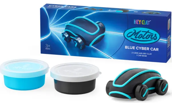 Set plastilina - Motors - Blue Cyber Car | Hey Clay