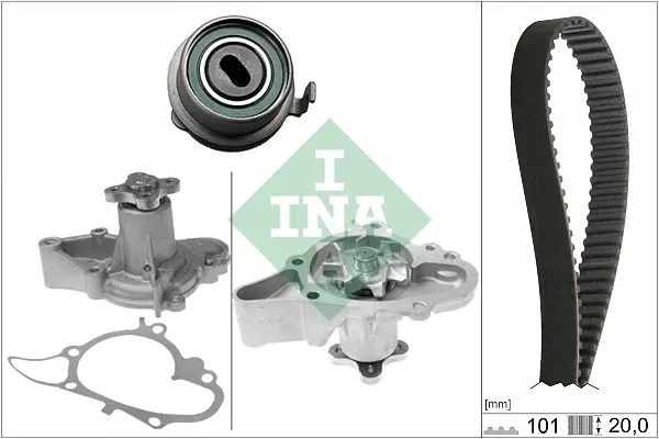 Set pompa apa + curea dintata potrivit HYUNDAI ATOS, GETZ, I10 I; KIA PICANTO I 1.0-1.1LPG 09.02-12.13