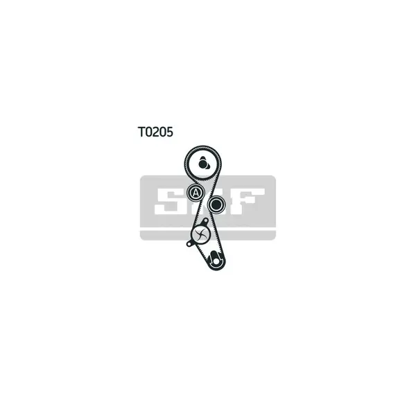 Set pompa apa + curea dintata SKF VKMC 03205