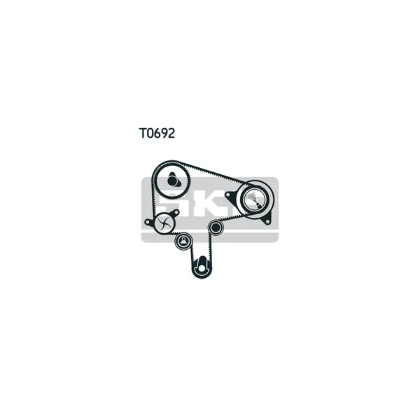 Set pompa apa + curea dintata SKF VKMC 94919-1