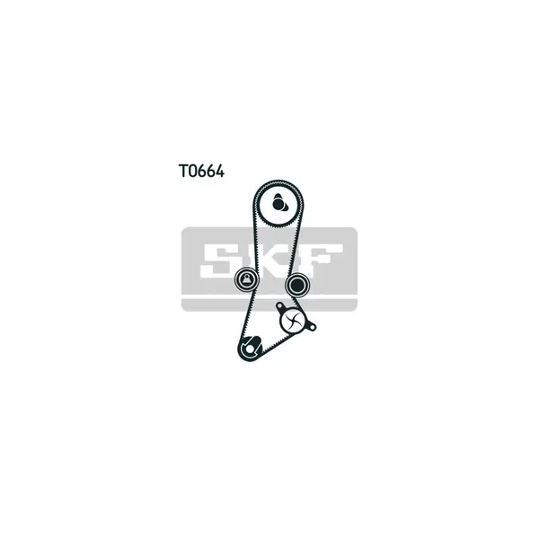 Set pompa apa + curea dintata SKF VKMC 95660-1