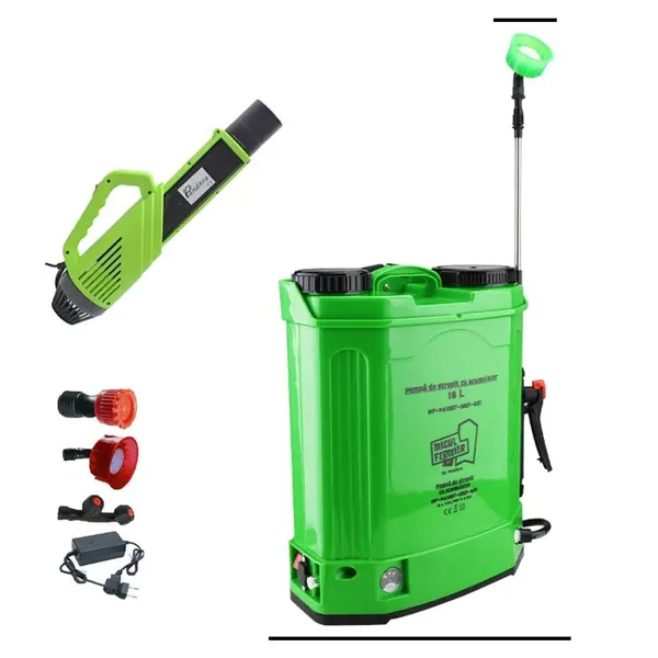 Set Pompa de stropit cu acumulator Micul Fermier by Pandora 10L + Atomizor electric