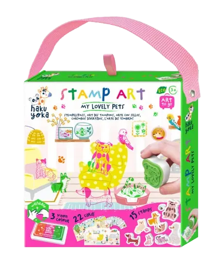 Set portabil de stampile Haku Yoka - Animalutele mele dragi