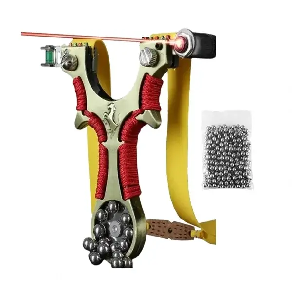 Set prastie cu laser, boloboc si 110 bile metalice 8 mm, DEPOX , 12 cm, Metal