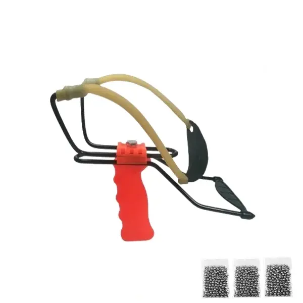 Set prastie profesionala metalica cu suport antebrat si 300 bile metalice 7 mm, DEPOX , 20 cm, portocaliu