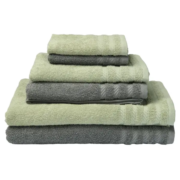 Set Prosoape Din Frotir gri, verde