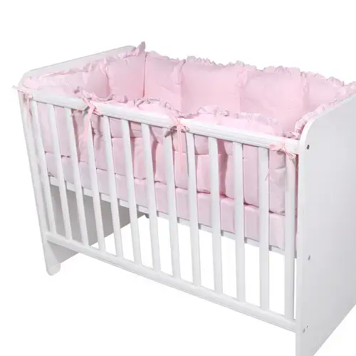 Set protectii laterale pentru pat 4 piese Lorelli, 60x120 cm, Roz