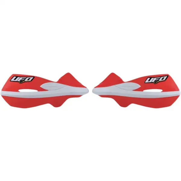 Set protectii maini UFO Patrol, rosu alb 22mm