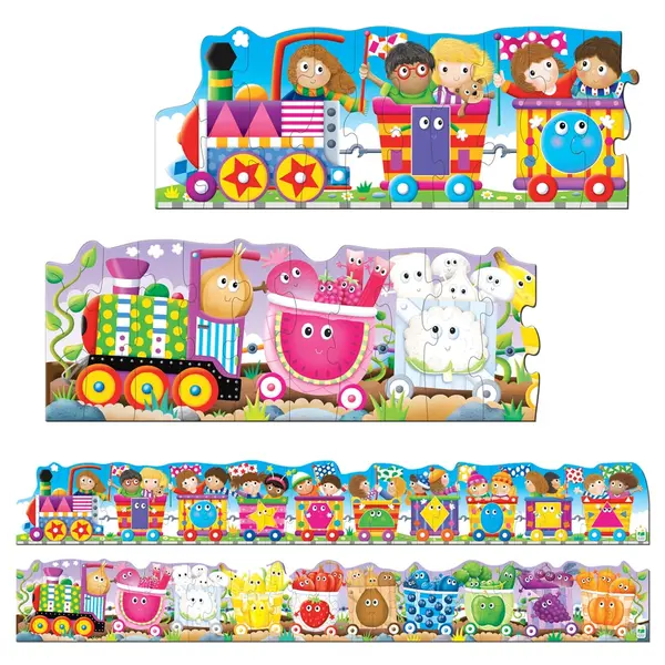 Set puzzle - Giant Colors and Shapes Train | The Learning Journey