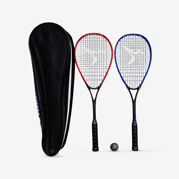 Set Rachete Squash WALLBREAKER 165 (2 rachete, 1 minge cu punct roșu)