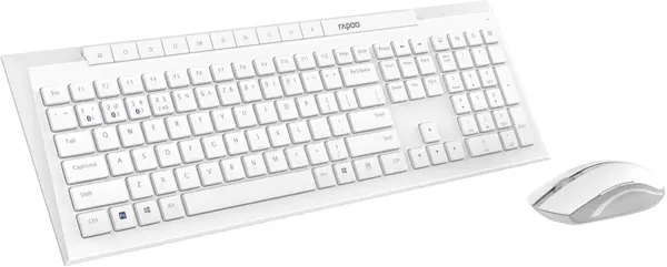 Set Rapoo - 8210M Multi Mode, wireless, alb