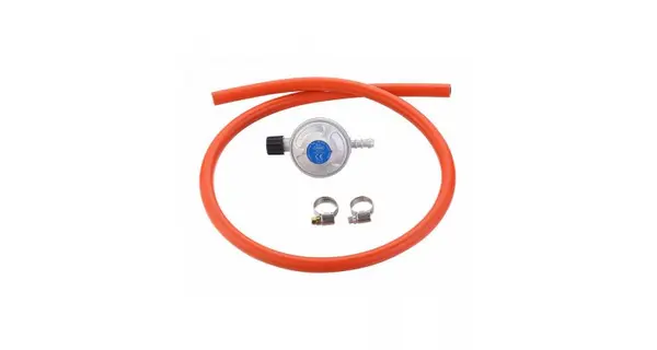 Set regulator de presiune gaz si furtun cu filet 1 pe 4 Cadac 30mBar 8515