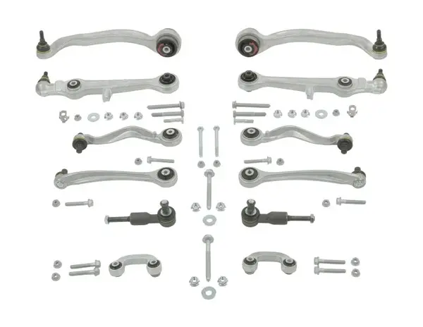 Set reparatie brate puntea fata MOOG pentru AUDI A4 B5, A6 C5; SKODA SUPERB I; VW PASSAT B5, PASSAT B5.5 1.6-4.2 11.94-03.08