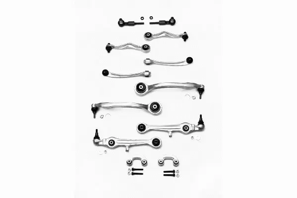 Set reparatie brate puntea fata MOOG pentru AUDI A4 B5, A6 C5; SKODA SUPERB I; VW PASSAT B5, PASSAT B5.5 1.6-4.2 11.94-03.08