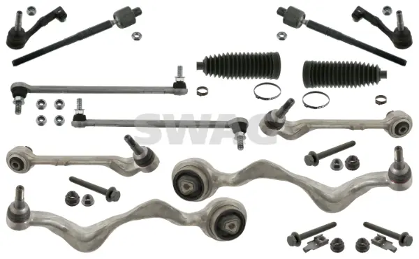 Set reparatie brate puntea fata SWAG pentru BMW 1 (E81), 1 (E82), 1 (E87), 1 (E88), 3 (E90), 3 (E91), 3 (E92), 3 (E93), X1 (E84), Z4 (E89) 1.6-3.0D