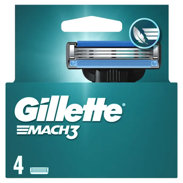Set rezerve aparat de ras Mach 3, 4 bucati, Gillette