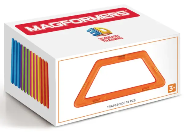 Set rezerve magnetice - Trapezoid, 12 piese | Magformers