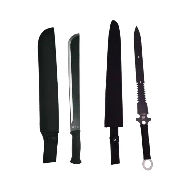 Set sabie si maceta, DEPOX , Jungle Fever, otel inoxidabil, 57.5 cm