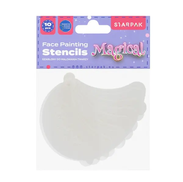 Set sabloane pentru pictura pe fata, Starpak, Magical, 10 buc