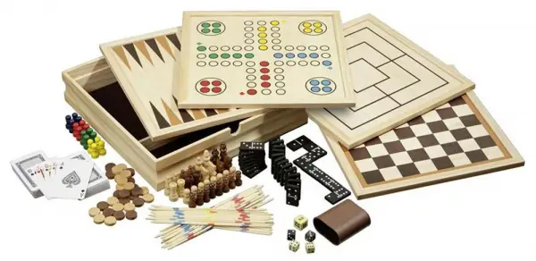 Set Sah, Table, Dame, Moara, Zaruri, Domino, Mikado, Carti de Joc 100- mare