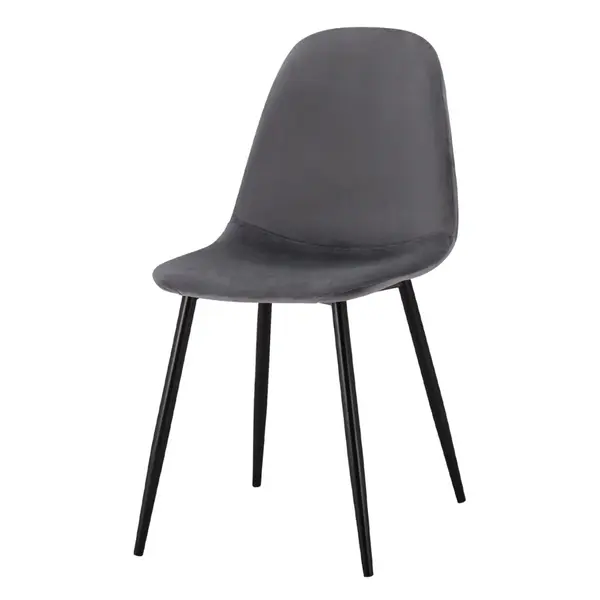 Set scaune 3+1 gratis NOMO VELVET - Gri inchis