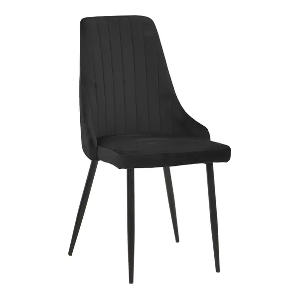 Set scaune, 4 buc, Azori, Pako, Negru 49x55x85 cm