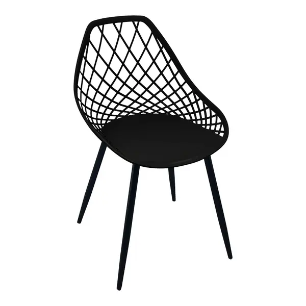 Set scaune, 4 buc, Suan, Pako, Negru 49x51x86 cm