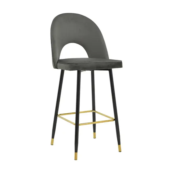 Set scaune de bar, 2 buc, Casenio, Pako, Antracit 48x50x107 cm