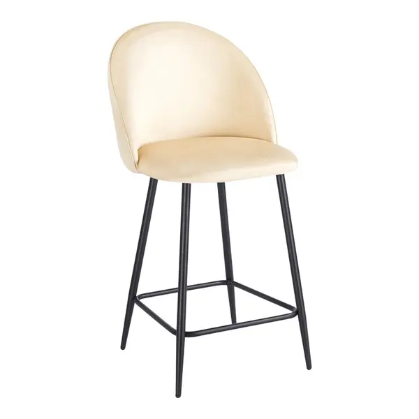 Set scaune de bar, 2 buc, Perch, Pako, Crem 50x53x99 cm