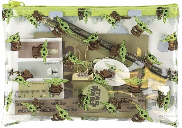 Set școlar Cerda - The Mandalorian, Grogu, 12 piese