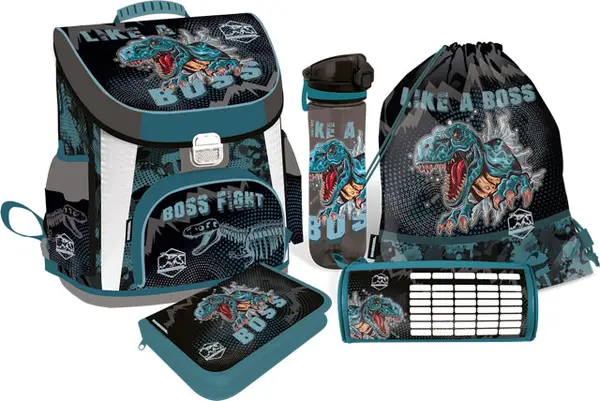 Set școlar Lizzy Card Dino Cool Boss - 5 în 1