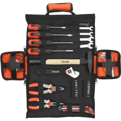 Set scule Yato YT-39280, chei plate si imbus, clesti, ciocan, 44 piese