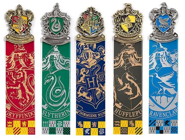 Set semn de carte The Noble Collection Movies: Harry Potter - Crests