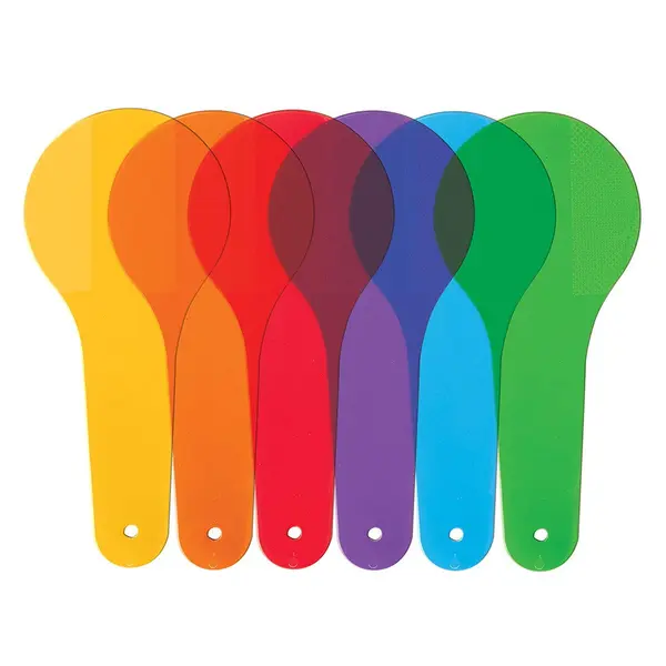 Set senzorial, 6 palete colorate transparente multicolor