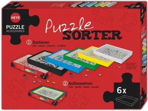 Set sortere pentru piese puzzle Heye - 6 bucati
