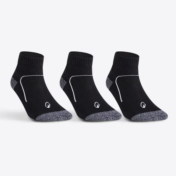 Set Şosete Mid Tenis RS900 X 3 Negru-Alb