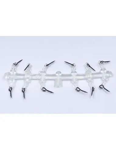 Set Spin de momeala Stinger cu inel de silicon, culoare negru, 12buc