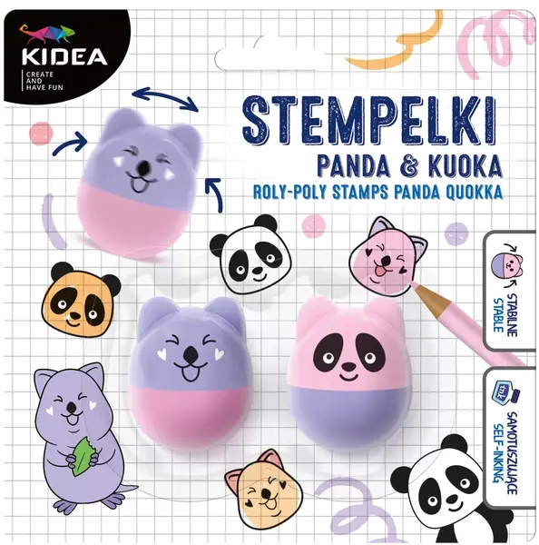 Set ștampile Kidea - Panda, 2 buc