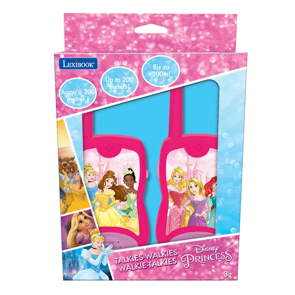 Set statii walkie-talkie, Lexibook Disney Princess, 200 m