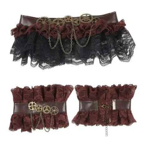 Set steampunk colier si mansete Widmann Italia 09776