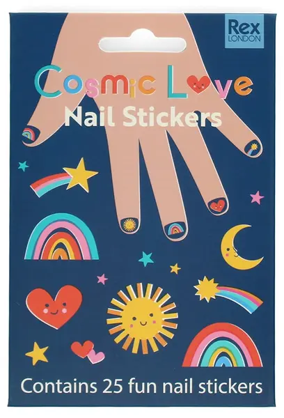 Set stickere pentru unghii Rex London - Cosmic Love, 25 buc