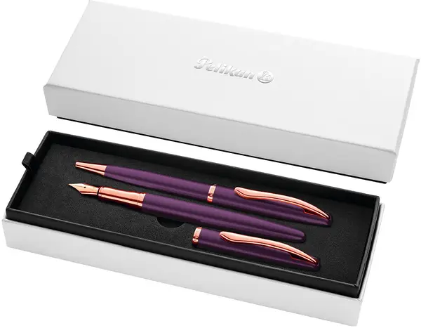 Set stilou cu bilă și stilou Pelikan Jazz - Noble Elegance, violet te