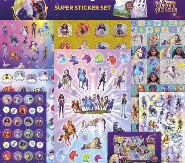 Set super stickere Totum - Unicorn Academy