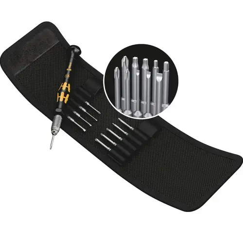 Set surubelnita cu biti de precizie Wera Kraftform Kompakt Micro, 44 mm